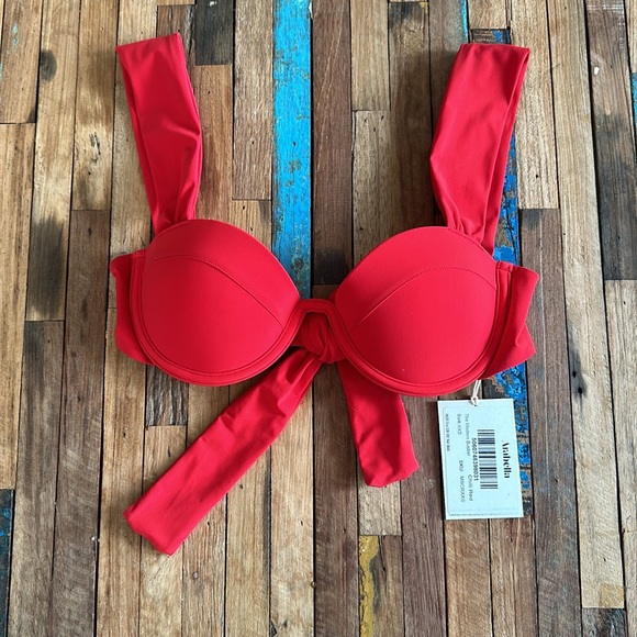 Arabella London Modern Bustier Swim Top Sz XXS (32B / 34A / 30C) - Picture 3 of 8